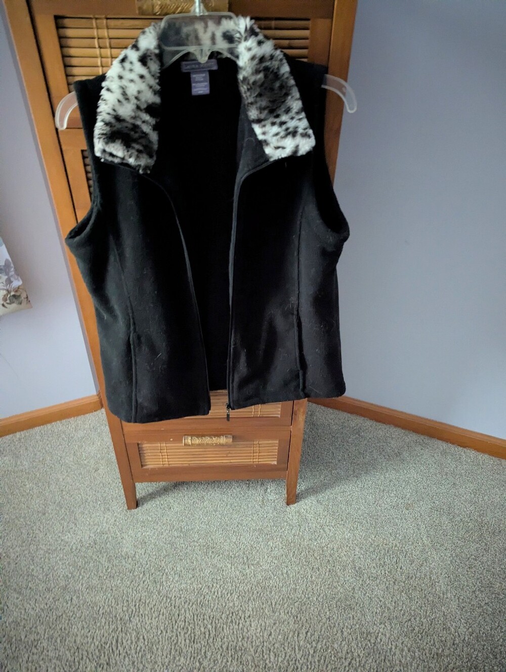 Fur Collar Vest
